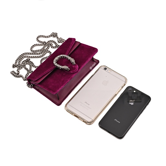 Gucci Dionysus Super Mini Fuschia Velvet Bag - Picture 3 of 8